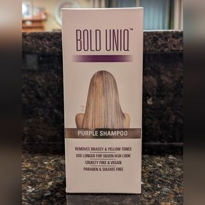 Bold Uniq Purple Shampoo for Blonde Platinum & Gray Silver Hair 8.45 Oz